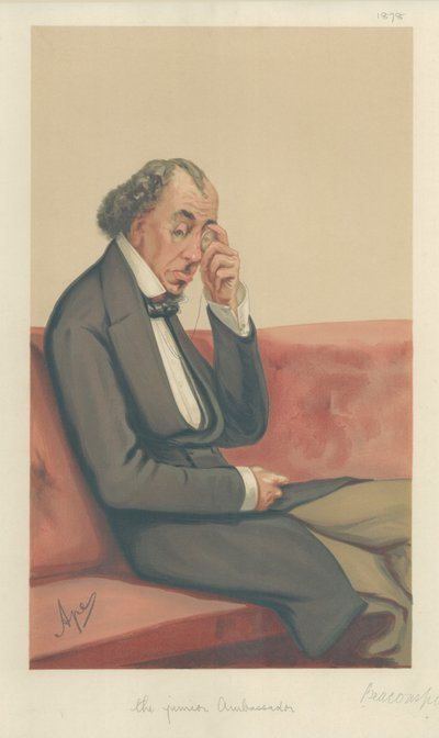 Benjamin Disraeli, el Conde de Beaconsfield de Carlo Pellegrini