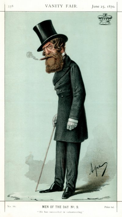 Ha logrado ser voluntario, vizconde Ranelagh, 1870 de Carlo Pellegrini