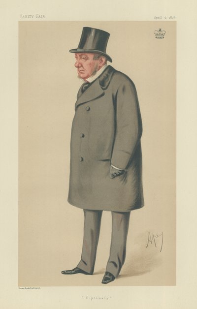 Lord Lyons (litografía a color) de Carlo Pellegrini