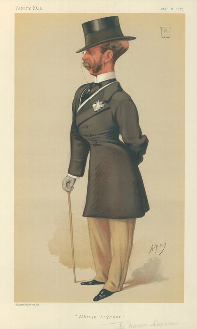 Sir Francis Seymour, Albert Seymour, 11 de agosto de 1877, caricatura de Vanity Fair de Carlo Pellegrini
