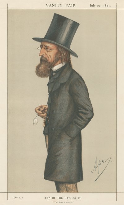 El Poeta Laureado, Lord A. Tennyson (serie Vanity Fair) de Carlo Pellegrini
