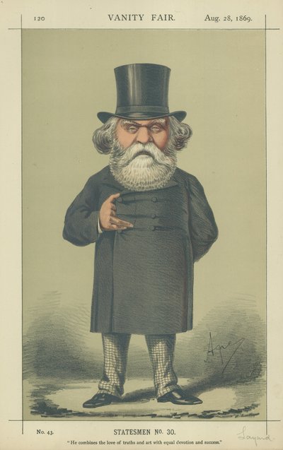 El Honorable A H Layard de Carlo Pellegrini