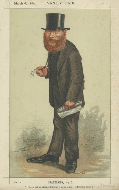 El Muy Honorable W E Forster de Carlo Pellegrini