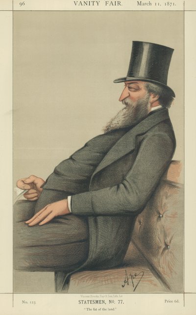 El Muy Honorable George Ward Hunt (litografía a color) de Carlo Pellegrini