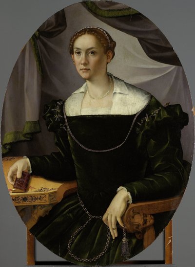Retrato de mujer de Carlo Portelli (attributed to)