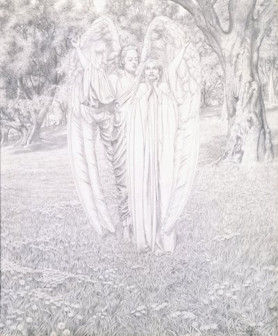 Dos ángeles de Carlos Schwabe