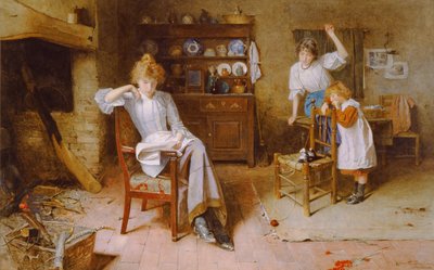 Momentos ociosos (acuarela sobre papel) de Carlton Alfred Smith