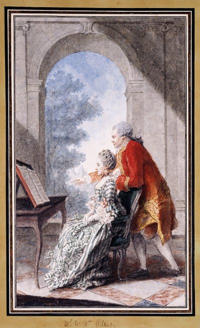 John Wilkes y la señorita Gertrude Carmontelle de Carmontelle