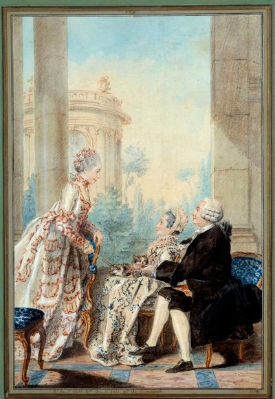 Monsieur y Madame de Saint Vast y Mademoiselle de Beauregard de Carmontelle