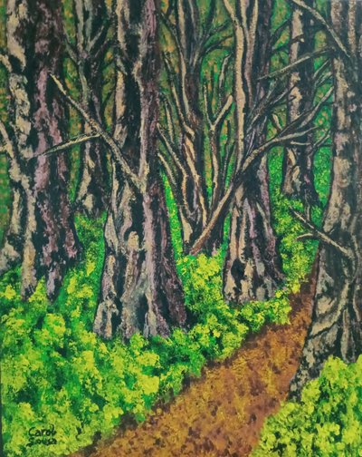 Sendero en el bosque de Carol Sousa Cuello