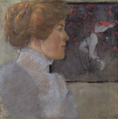 retrato de una dama de Carola Nahowska
