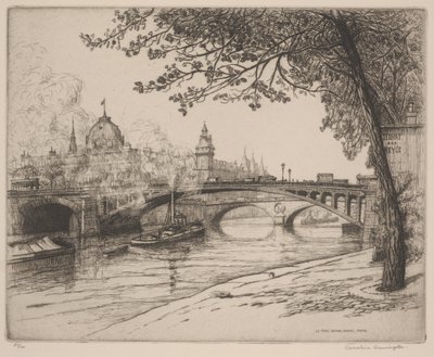 Le Pont Notre Dame, París de Caroline Armington