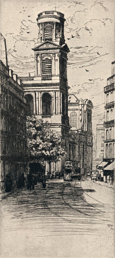 La Iglesia de San Sulpicio, 1915 de Caroline Helena Armington