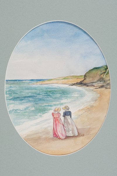 Anne y Henrietta pasean hacia el mar de Caroline Hervey Bathurst