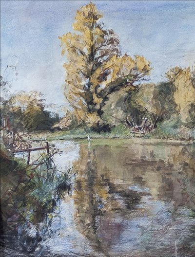 Principios de otoño en el río Test, 2007 de Caroline Hervey Bathurst