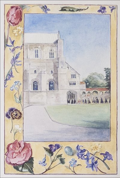 Catedral de Winchester, Coristas yendo a practicar, 2007 de Caroline Hervey Bathurst