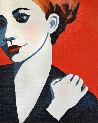 Retrato pop elegante de Caroline Roberts