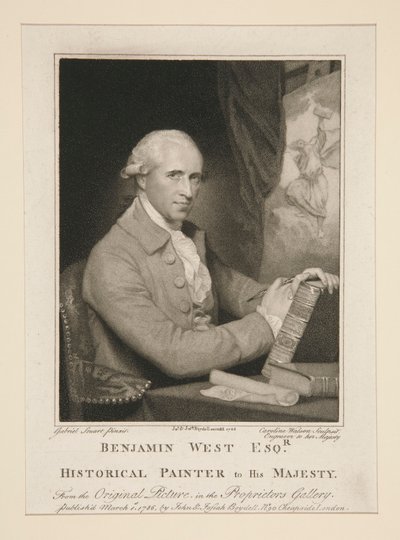Benjamin West Esq.r / Pintor histórico de Su Majestad de Caroline Watson