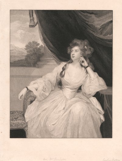 La Honorable Sra. Stanhope como "Contemplación de Caroline Watson