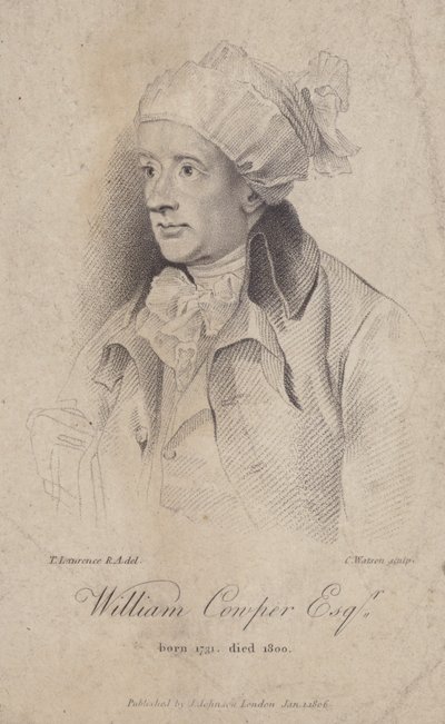 William Cowper, poeta inglés de Caroline Watson