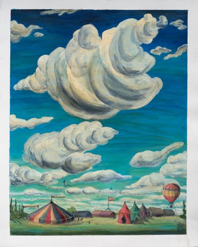 Grandes nubes sobre carpas de circo, 1992 de Carolyn Hubbard Ford