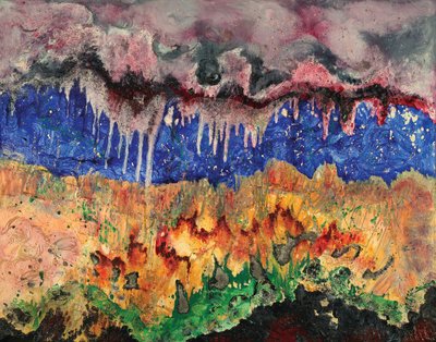 Gruta del Corazón, 2006 (óleo sobre lienzo) de Carolyn Mary Kleefeld