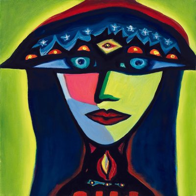 Isabella, La gitana polaca, 2007 (óleo sobre lienzo) de Carolyn Mary Kleefeld