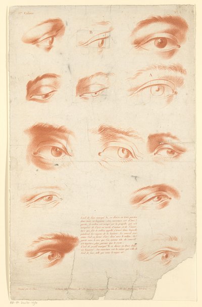 Dertien studies van ogen
1er Cahier (título de la serie en el objeto) de Carré