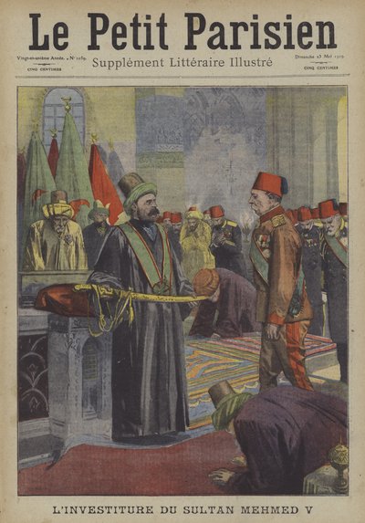 Investidura del Sultán Mehmed V del Imperio Otomano de Carrey