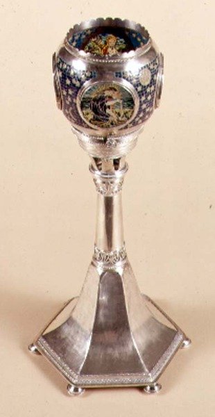 Lámpara esmaltada plique-a-jour, 1905-12 de Carrie Copson