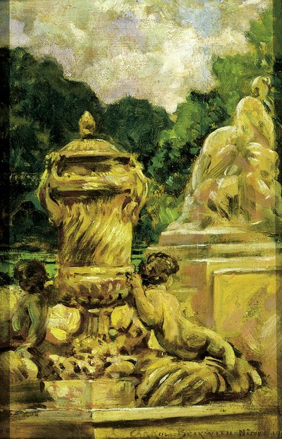 Jardín de la Fontaine en Nimes, Francia de Carroll Beckwith