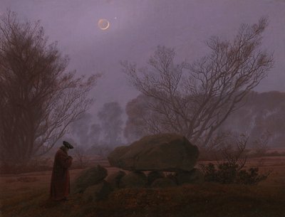 Un paseo al anochecer, 1830-1835 de Caspar David Friedrich