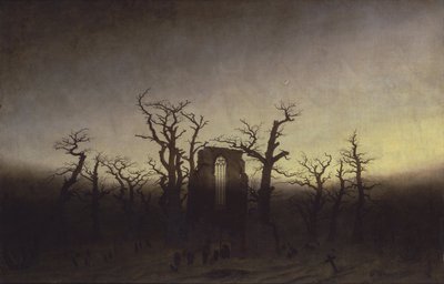 Abadía entre robles, ca. 1809 de Caspar David Friedrich