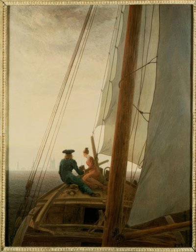 En el velero de Caspar David Friedrich