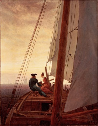 En el velero de Caspar David Friedrich