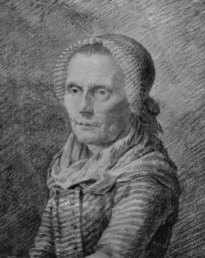 Retrato de la madre Heiden de Caspar David Friedrich
