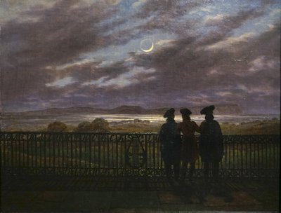 C.D.Friedrich Hermanos A. y S. Turgenev y V. Zhukovsky 1827 de Caspar David Friedrich