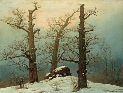 Cairn en la Nieve, 1807 de Caspar David Friedrich