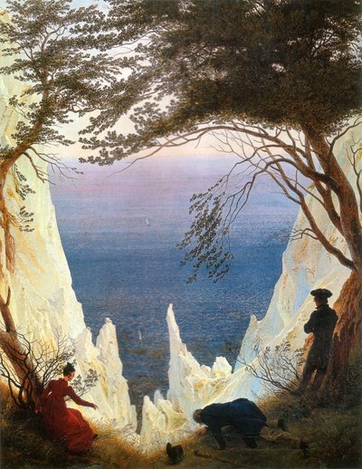 Acantilados de tiza en Rügen de Caspar David Friedrich