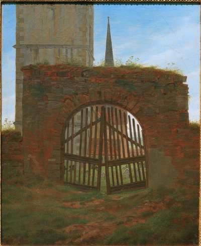 La puerta del cementerio de Caspar David Friedrich