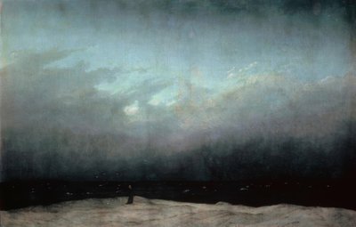 El monje junto al mar de Caspar David Friedrich