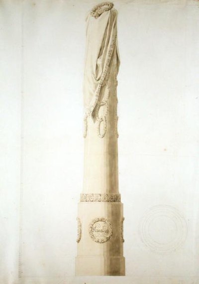 Diseño para una Columna Conmemorativa de Caspar David Friedrich