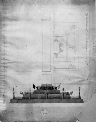 Diseño para un monumento de guerra de Caspar David Friedrich