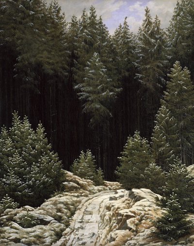 Nieve temprana de Caspar David Friedrich