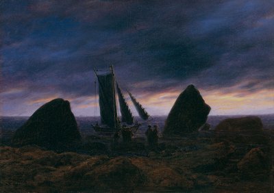 Barco de pesca en el Mar Báltico, c. 1830 de Caspar David Friedrich