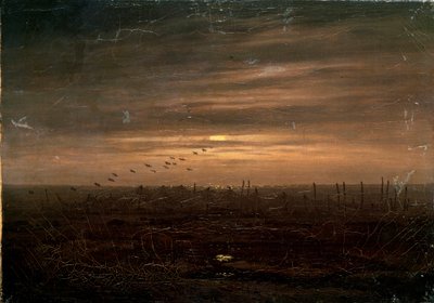 Redes de pesca, finales del siglo XVIII o XIX de Caspar David Friedrich