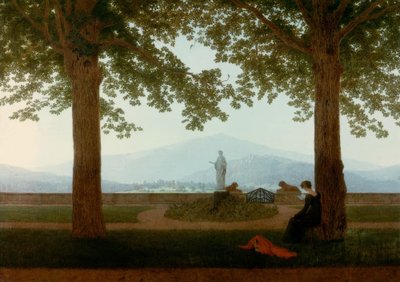 Terraza del jardín de Caspar David Friedrich