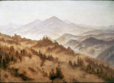 Paisaje montañoso de Caspar David Friedrich