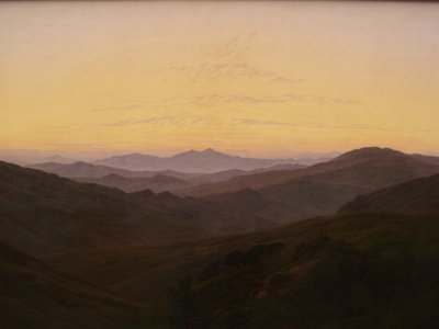 Alemán: The Giant Mountains Montañas gigantes de Caspar David Friedrich