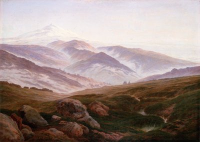 Alemán: Erinnerungen an das Riesengebirge Memories of the Giant Mountains de Caspar David Friedrich